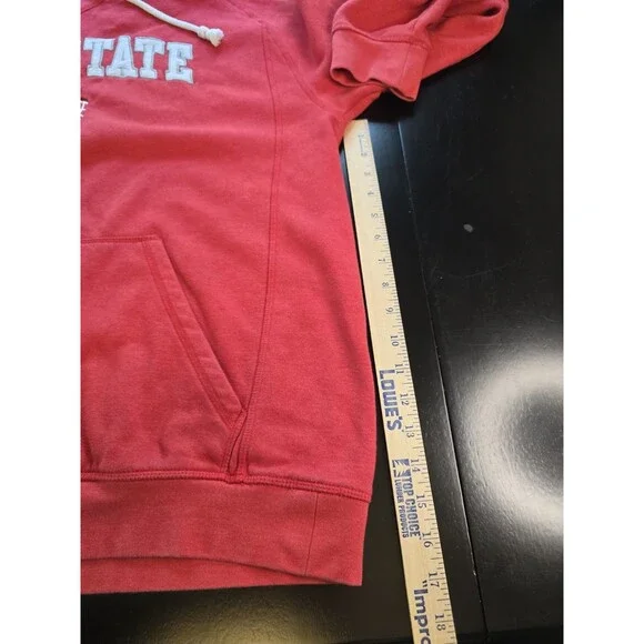 Champion Ohio State Buckeyes Hoodie Mens Large Red Embroidered Pullover OSU - Picture 3 of 8